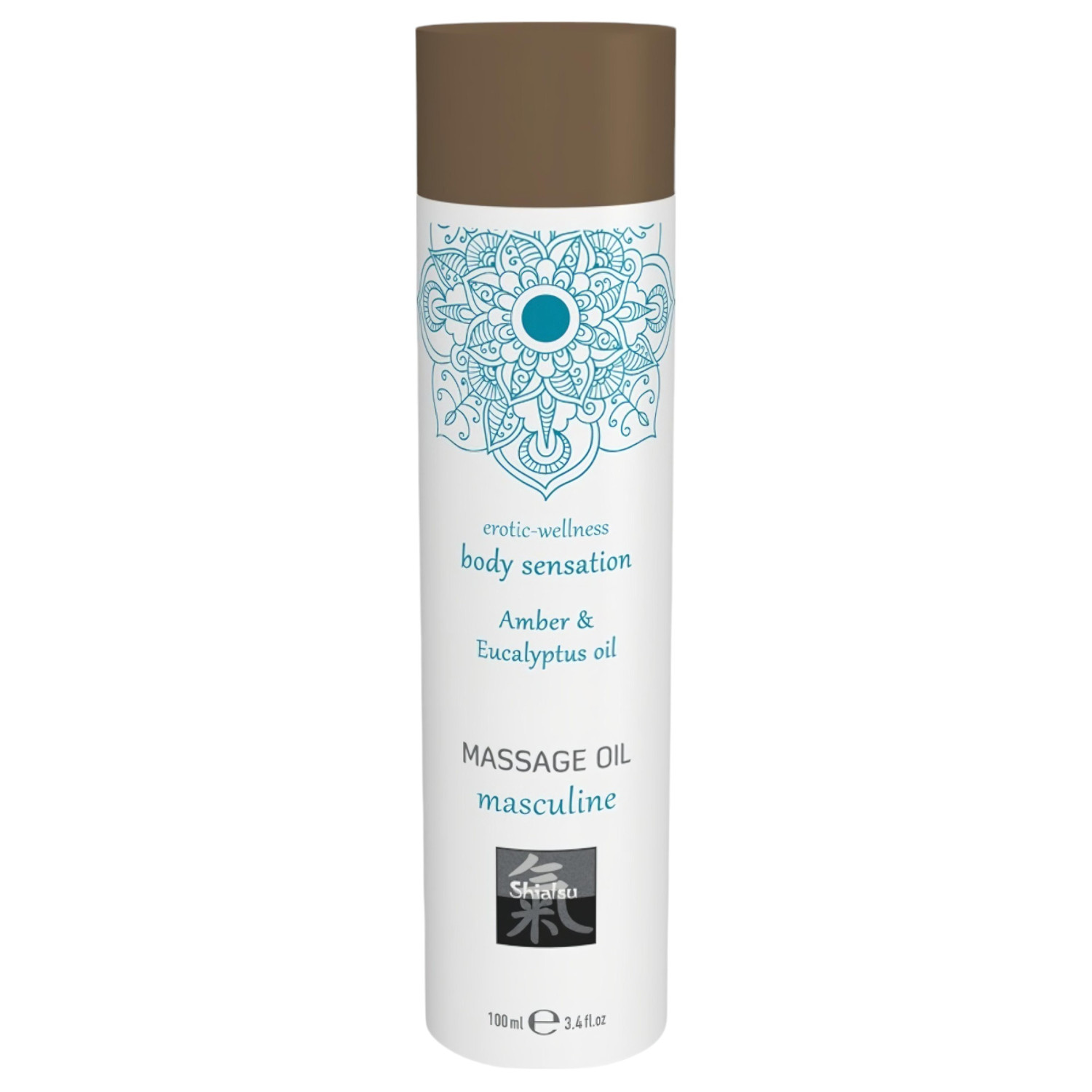 HOT - Shiatsu Masculine - masážní olej - jantar-eukalyptus (100 ml)