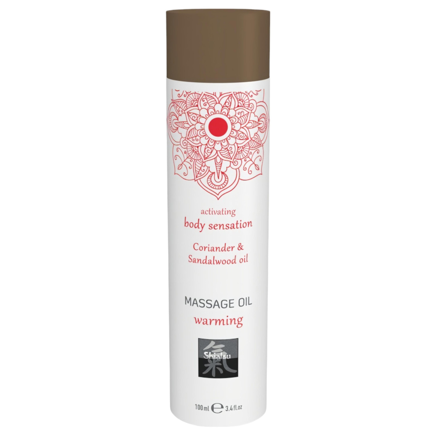 HOT - Shiatsu Warming - masážní olej - koriandr-santálové dřevo 100 ml