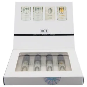 HOT - feromonový parfém pro ženy - sada 4×5 ml