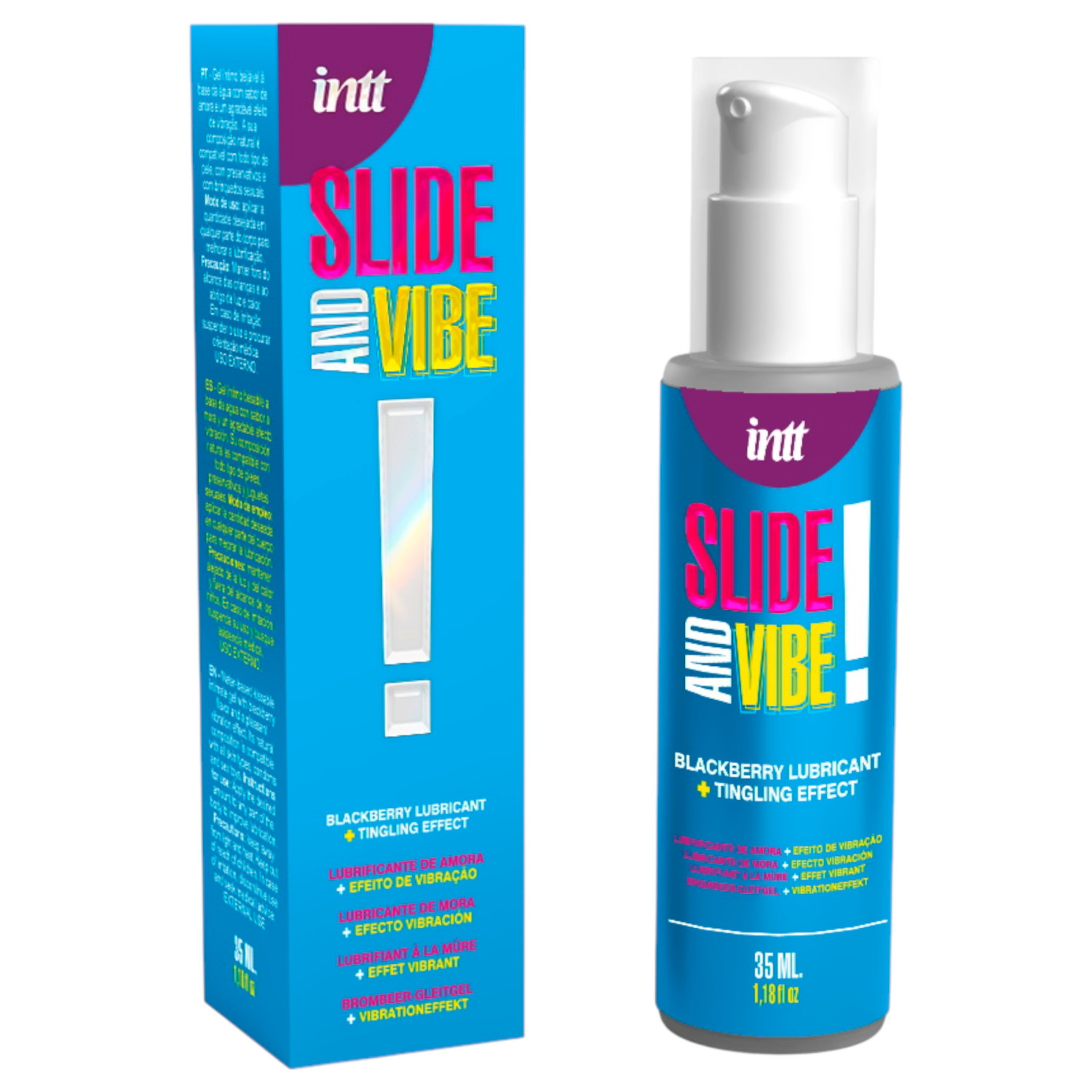 Intt - jedlý stimulační intimní lubrikační gel - ostružina 35ml