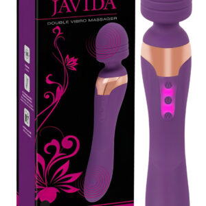 Javida Double - masážní vibrátor - dvojitý - fialový