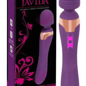 Javida Double - masážní vibrátor - dvojitý - fialový