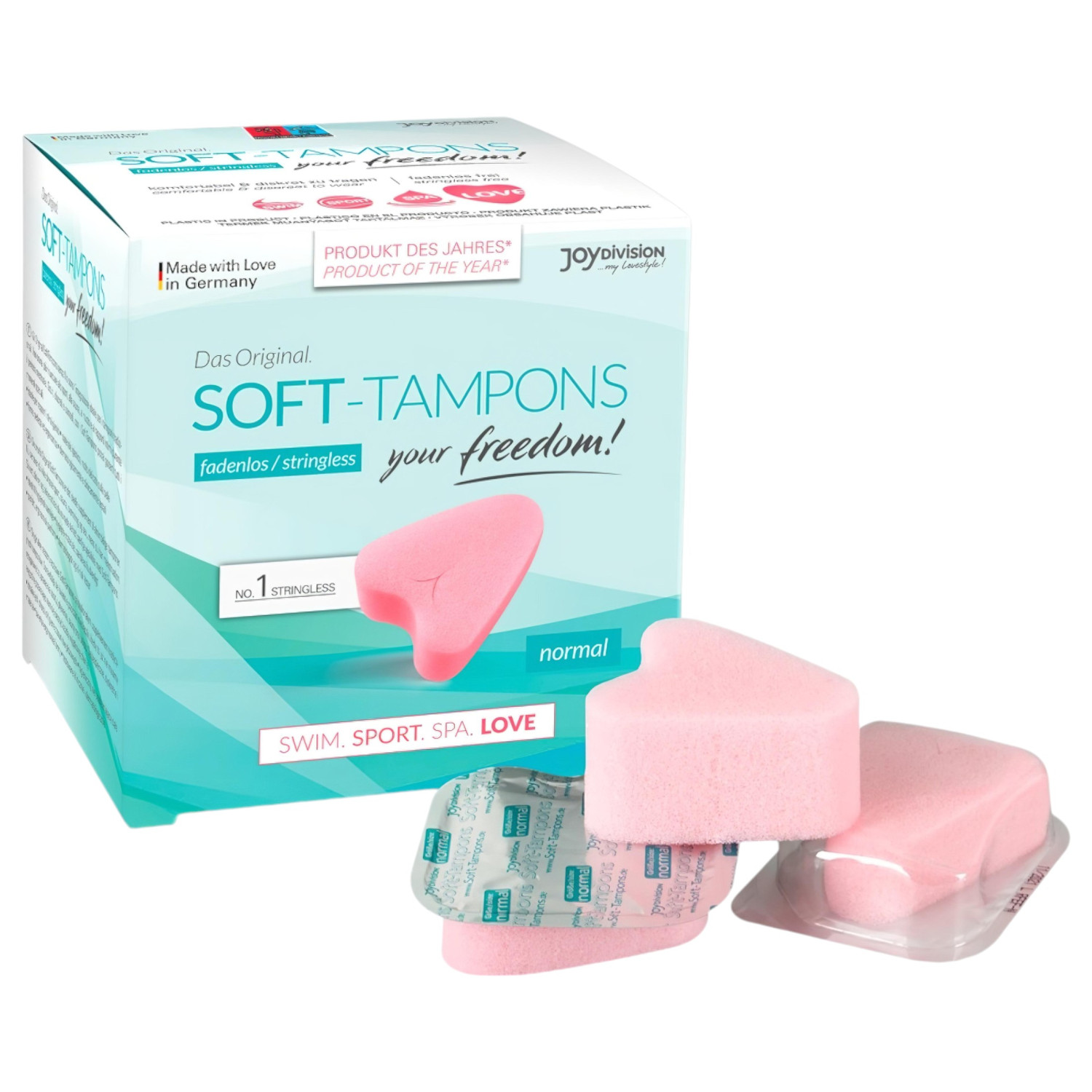 JoyDivision Soft-Tampons - tampony na sex bez šňůrky (3 ks)