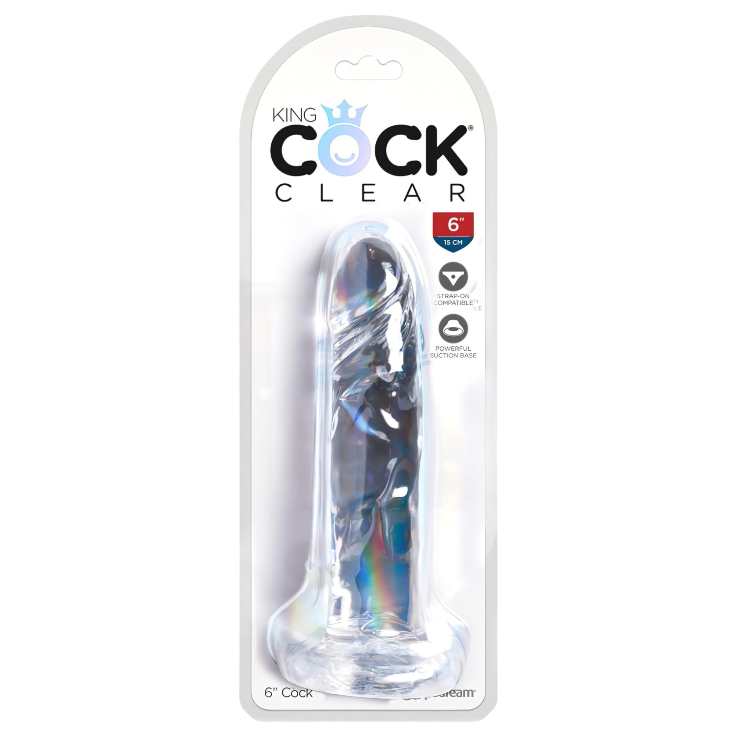 King Cock Clear 6 - dildo s přísavkou (17