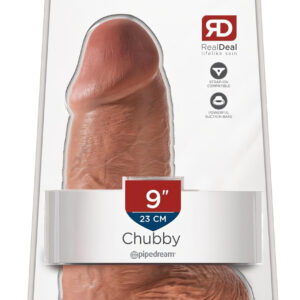 King Cock - realistický dildo s přísavkou - 23 cm - tmavá tělová