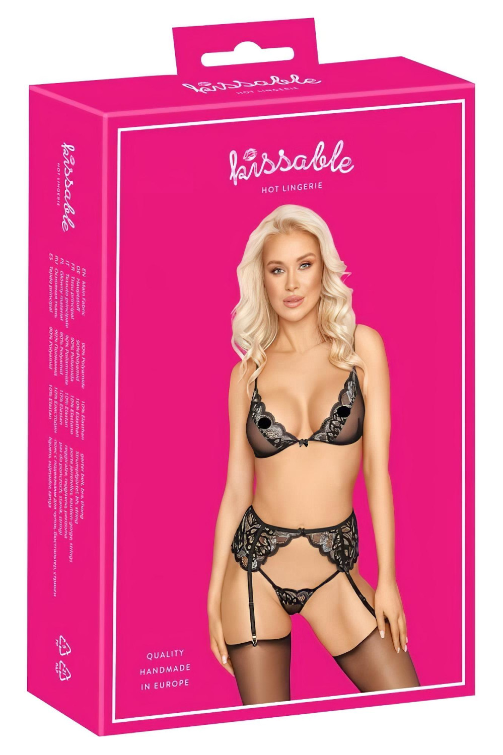 Kissable - souprava spodního prádla (černá)