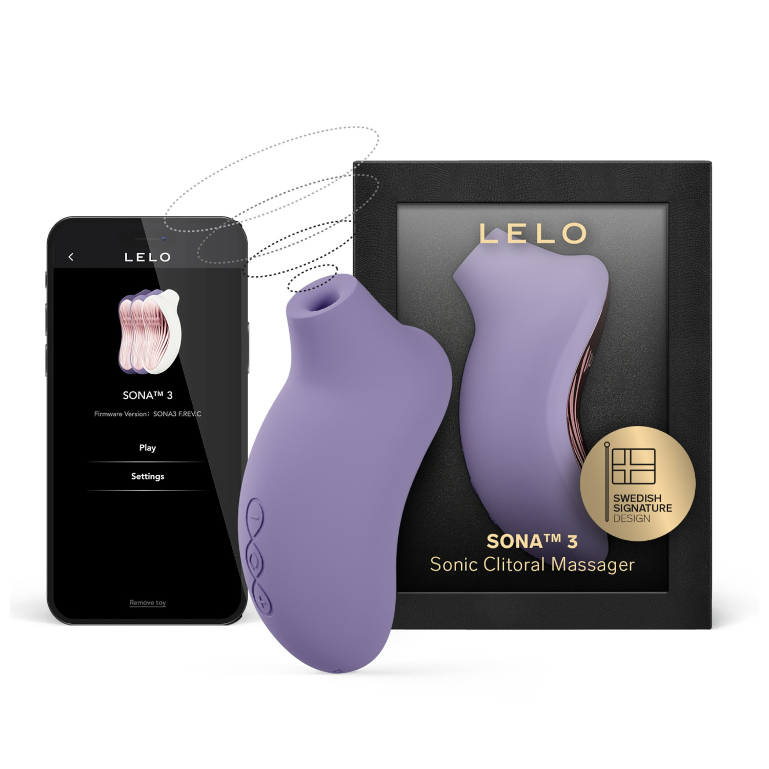 LELO Sona 3 - stimulátor klitorisu na vlny - levandulová