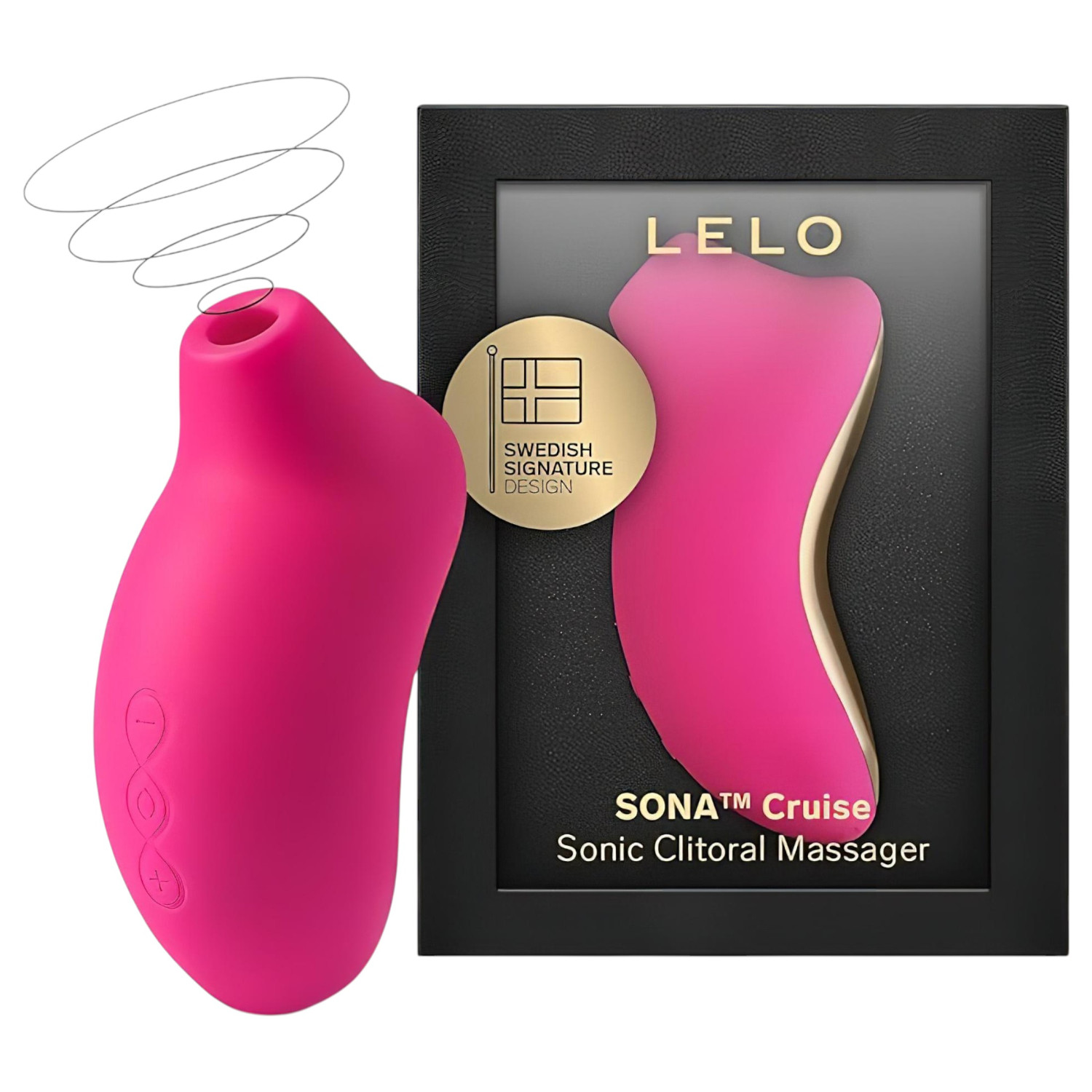 LELO Sona Cruise - stimulátor klitorisu s vlnami - červená