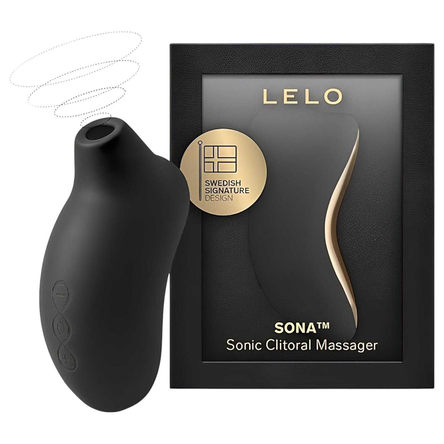LELO Sona - stimulátor klitorisu vlnami - černý