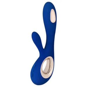 LELO Soraya Wave - vibrátor s pohyblivou hlavicí a klitorálním ramenem - modrý