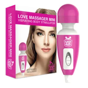 Love Wand - mini vibrátor na masáž klitorisu - růžový