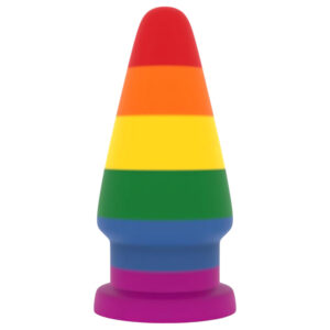 Lovetoy Prider - anální rozšiřující kolík - 15 cm (duhový)