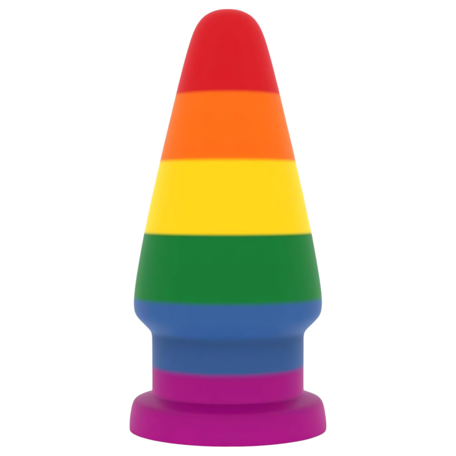 Lovetoy Prider - anální rozšiřující kolík - 15 cm (duhový)