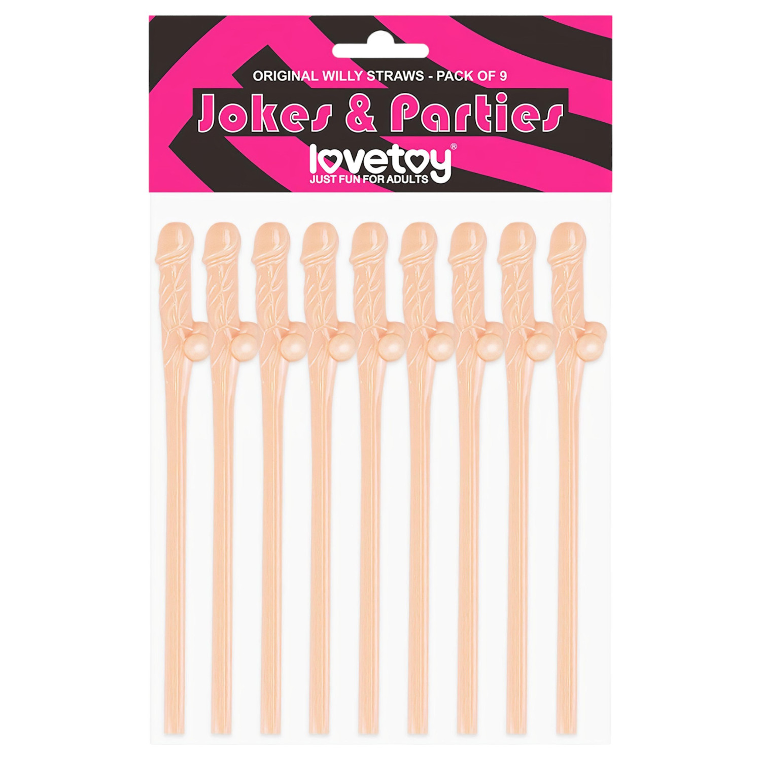 Lovetoy - realistické brčko ve tvaru penisu - naturální barva
