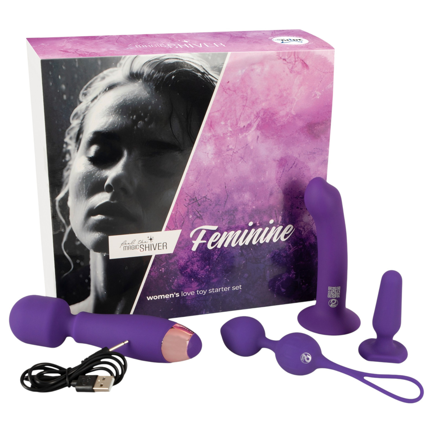 Magic Shiver Feminine - sada erotických pomůcek pro ženy - 4 díly