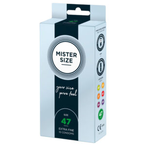 Mister Size - tenký kondom - 47 mm - 10 ks