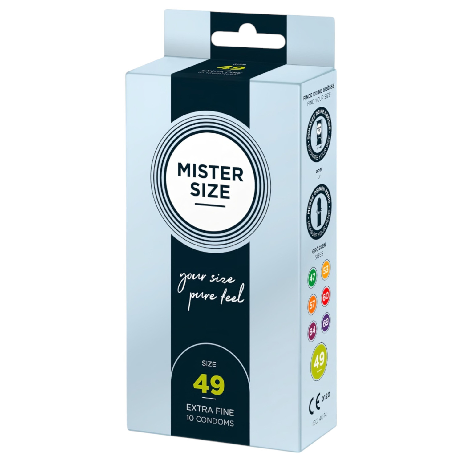 Mister Size - tenký kondom - 49 mm - balení 10 ks