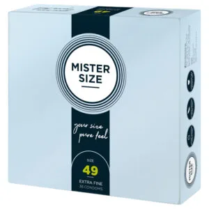 Mister Size - tenký kondom - 49 mm - balení 36 ks