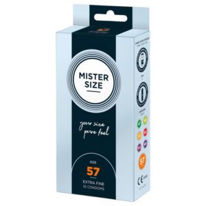 Mister Size - tenký kondom - 57 mm - 10 ks