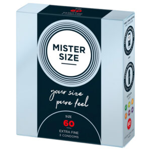 Mister Size - tenký kondom - 60 mm - 3 ks