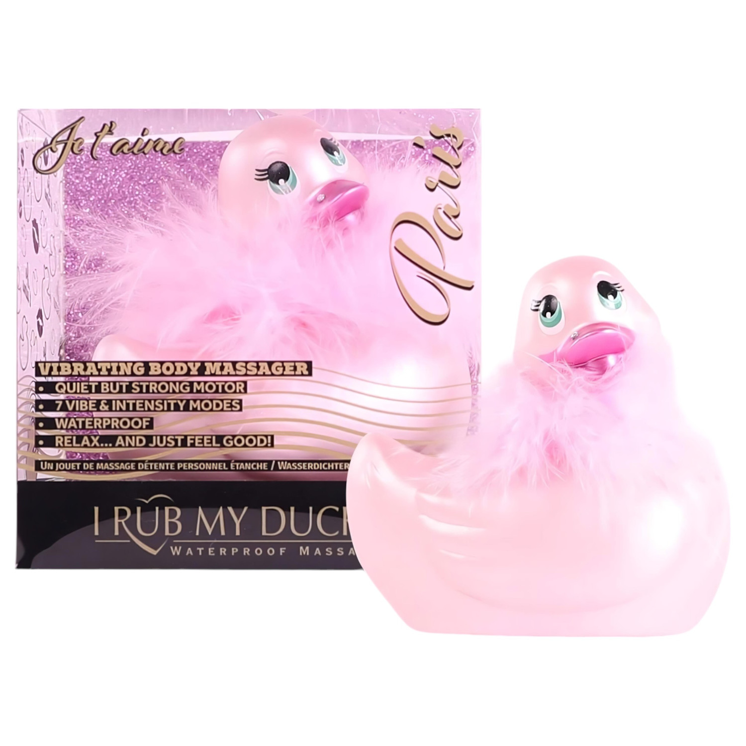 My Duckie Paris 2.0 - vodotěsný kachní vibrátor na klitoris (růžový)
