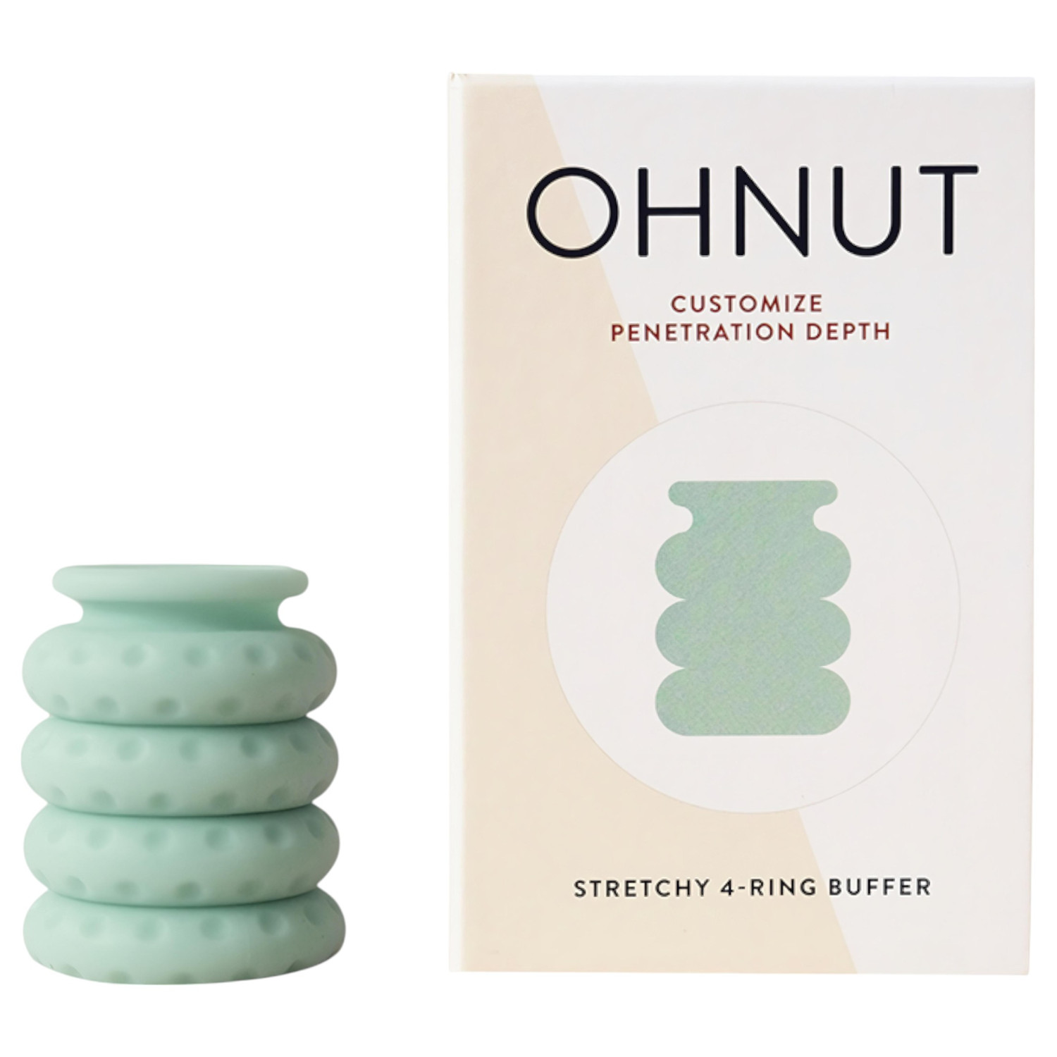 Ohnut - sada kroužků na regulaci penetrace - 4 ks - zelená