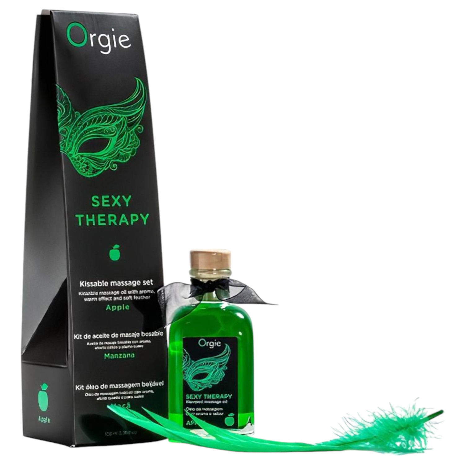Orgie Sexy Therapy - masážní olej sada - jablko