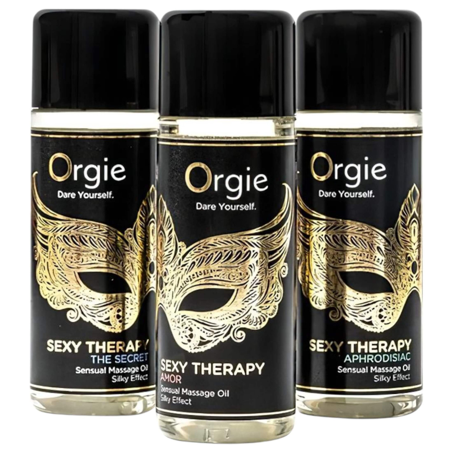 Orgie - masážní olej sada - smyslný výběr - 3x30 ml