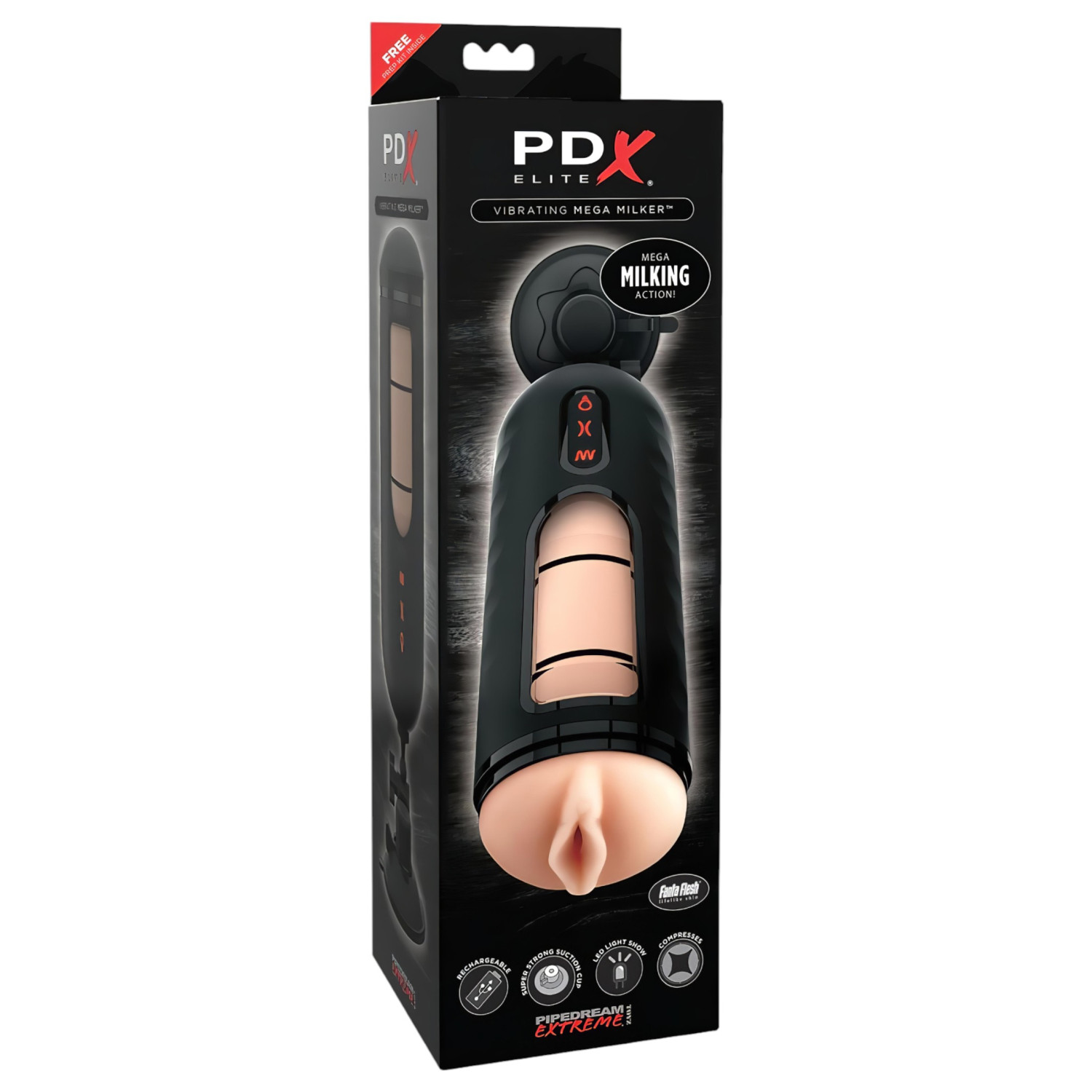 PDX Elite - automatická masturbační vagina - vibrační