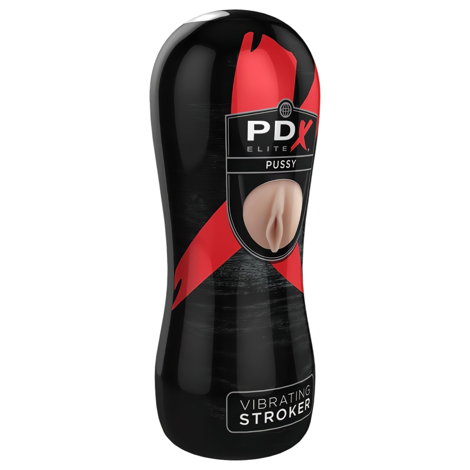 PDX - masturbátor s vibrací - umělá vagína - tělová barva