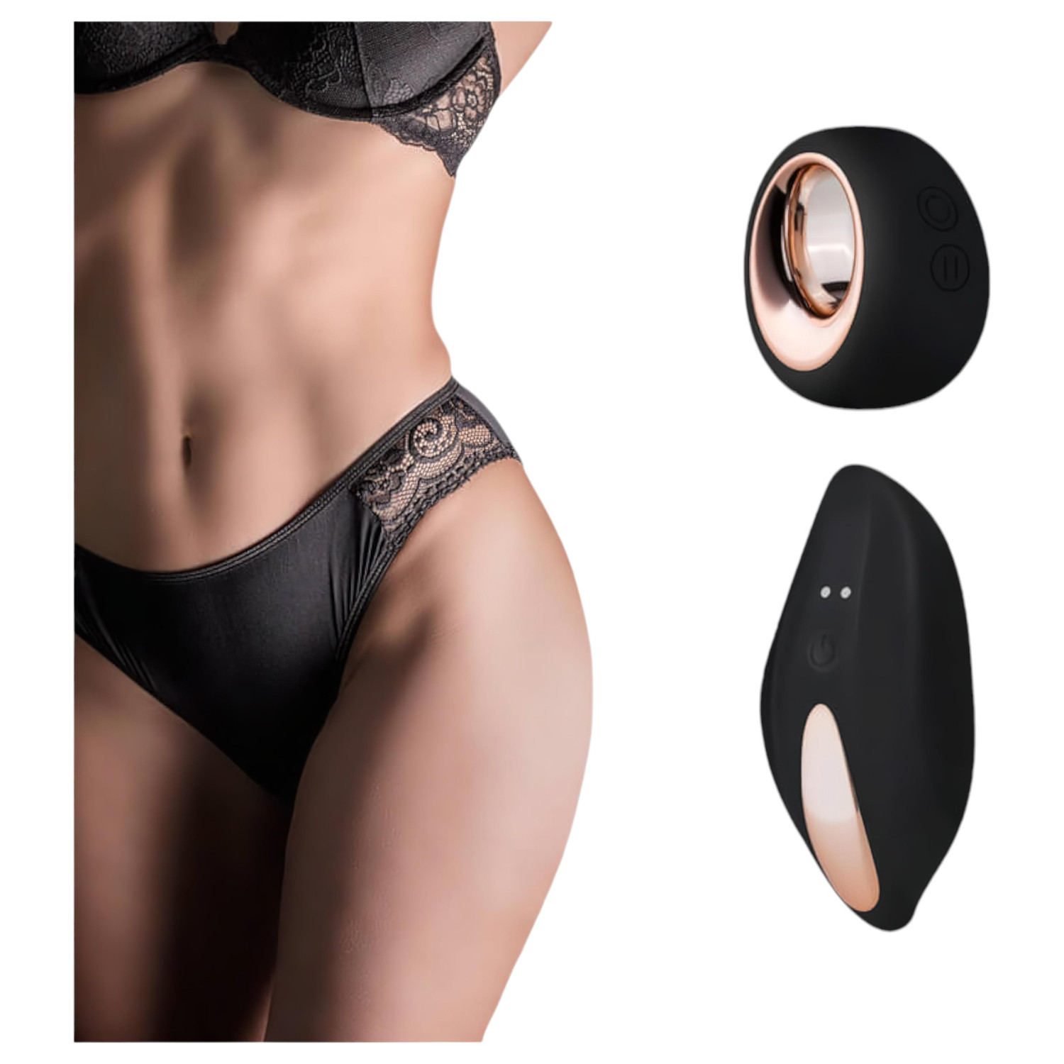Pantyrebel - vibrační kalhotky s dálkovým ovládáním - černé S-L