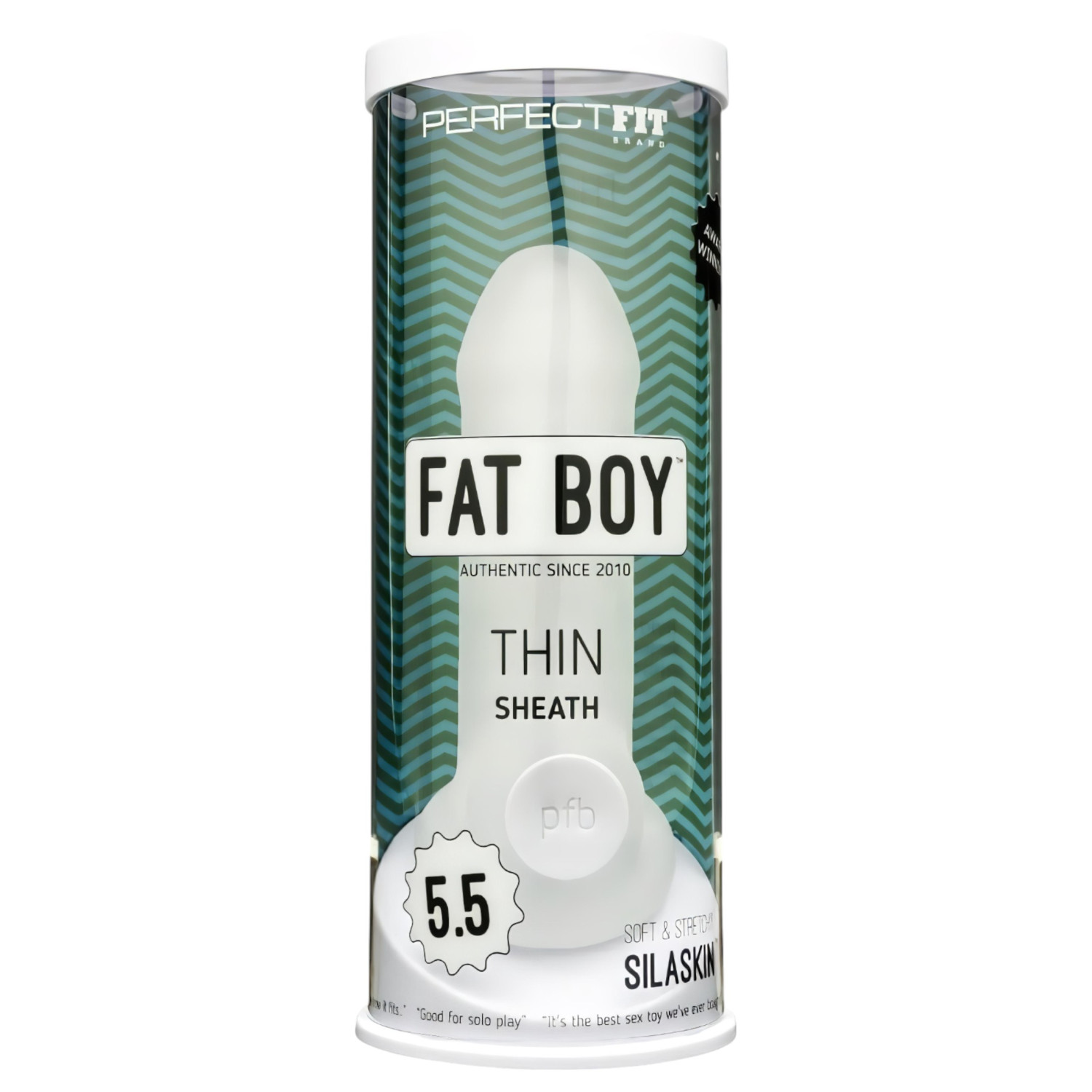 Perfect Fit - Fat Boy Thin - návlek na penis (15 cm