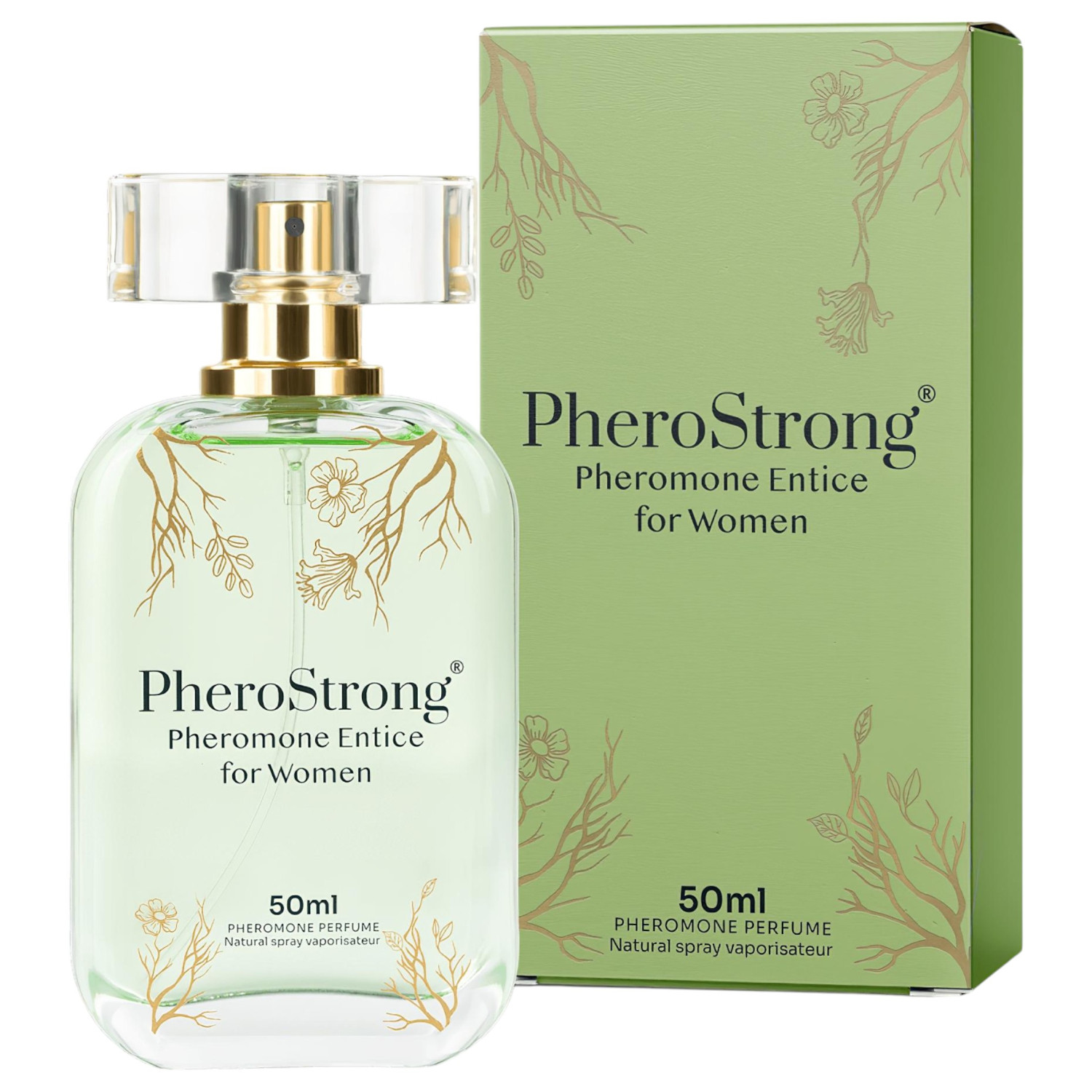 PheroStrong Entice - feromonový parfém pro ženy s smyslnou vůní (50 ml)