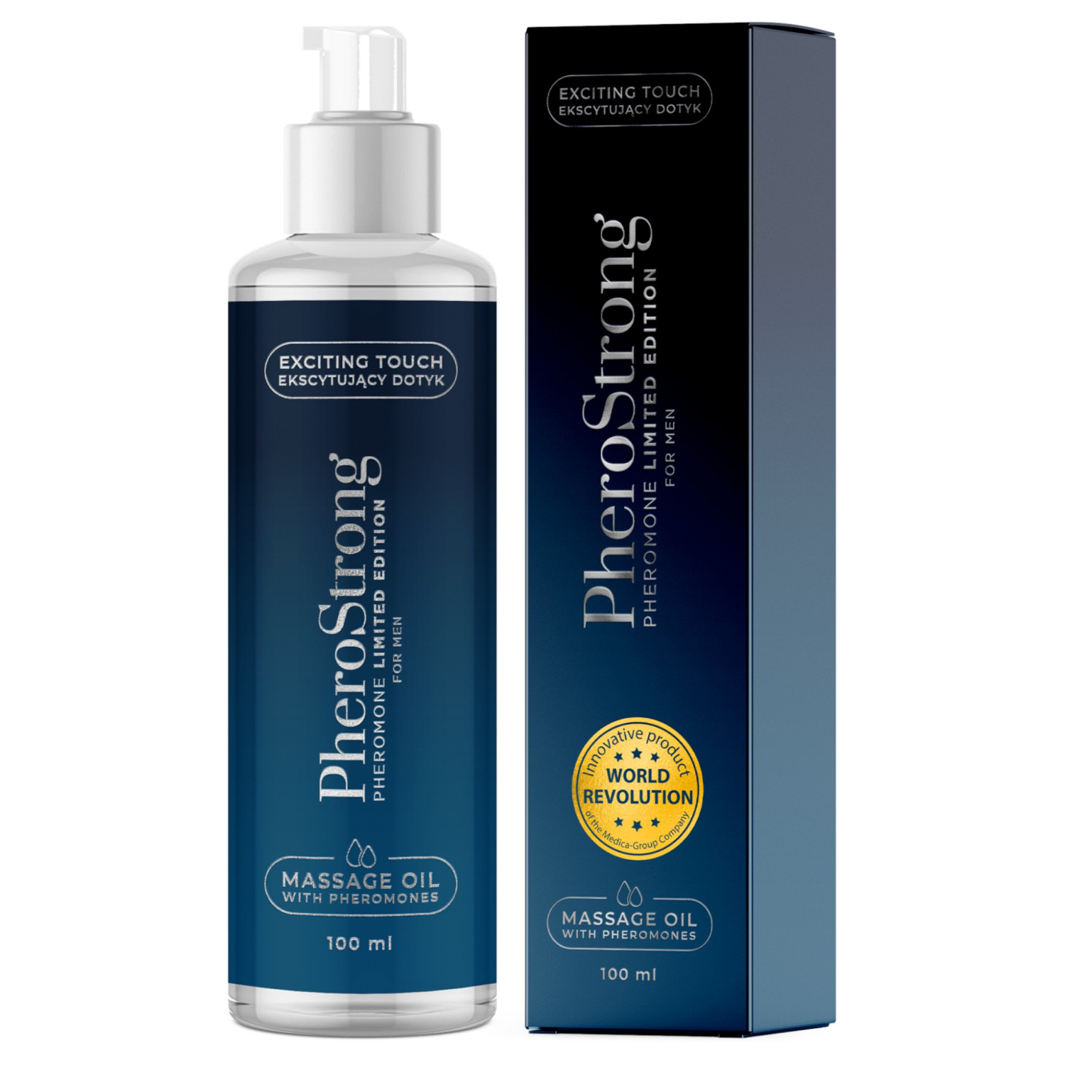 PheroStrong Limited Edition - masážní olej pro muže (100ml)