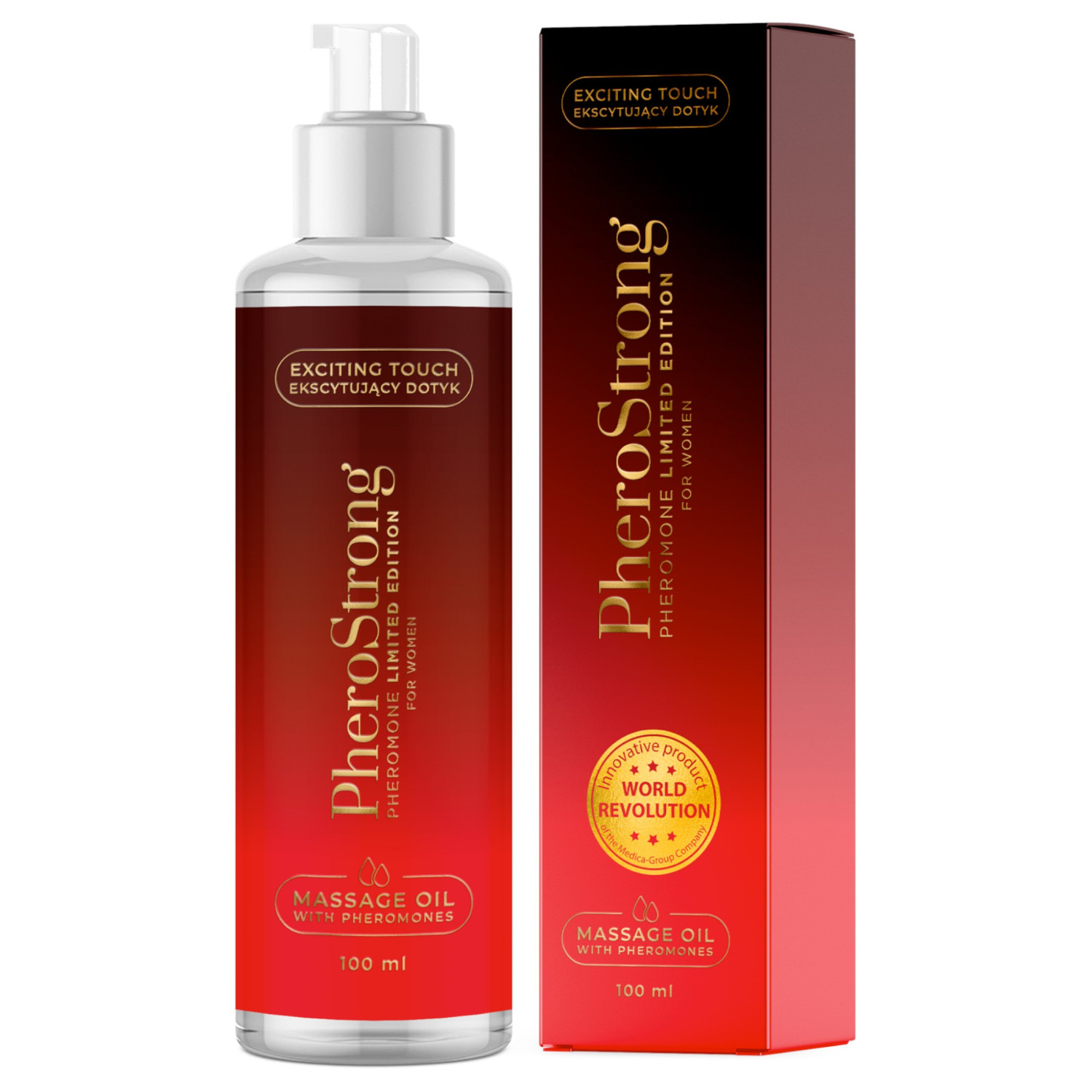 PheroStrong Limited Edition - masážní olej pro ženy - 100 ml