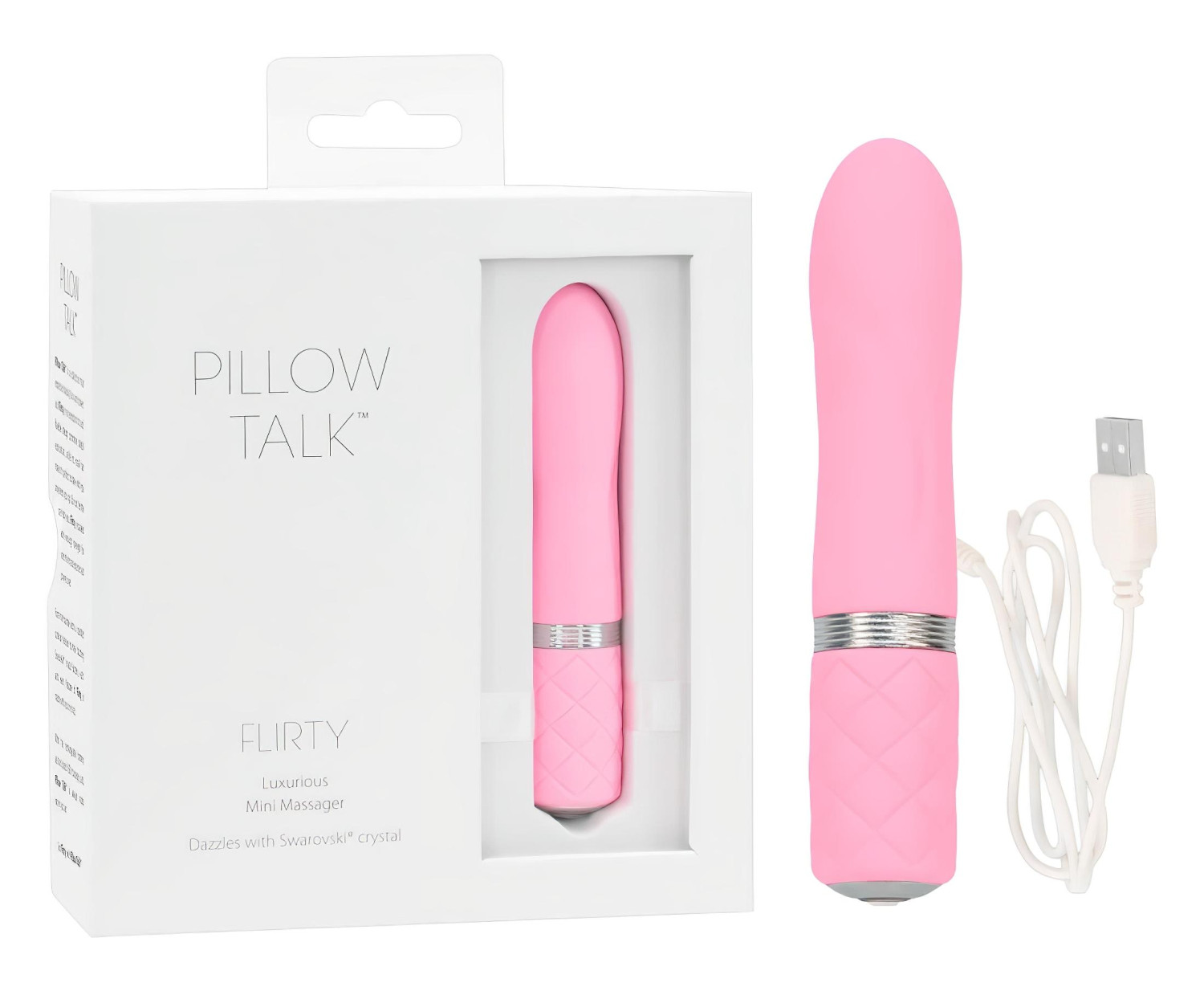 Pillow Talk Flirty - vibrátor na klitoris - dobíjecí - růžový