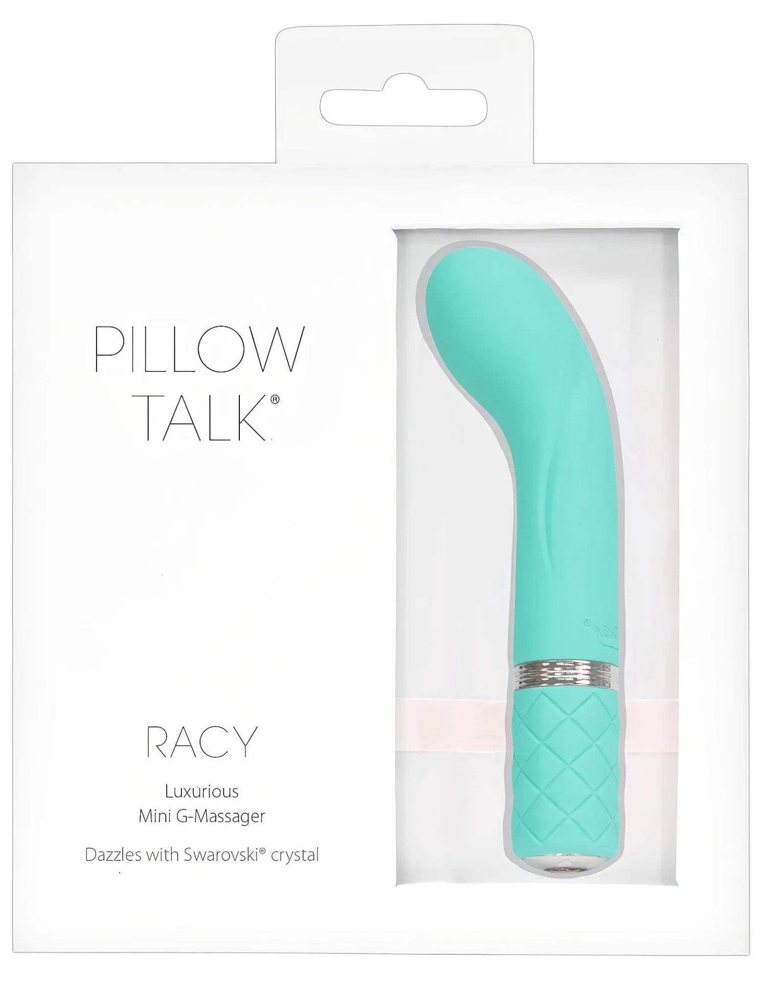 Pillow Talk Racy - vibrátor na G-bod - úzký - dobíjecí - tyrkysový