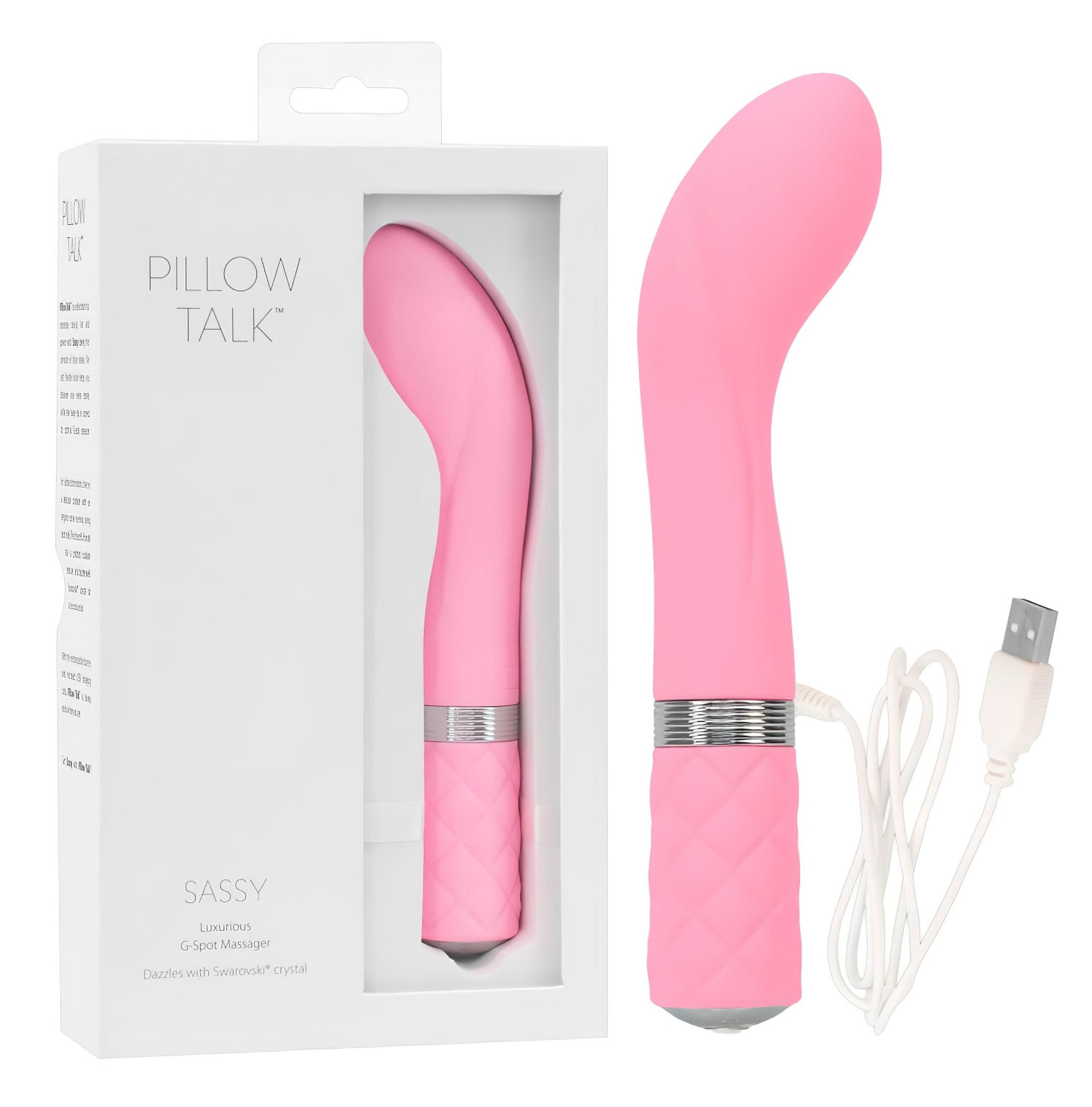 Pillow Talk Sassy - akumulátorový vibrátor na bod G (růžový)