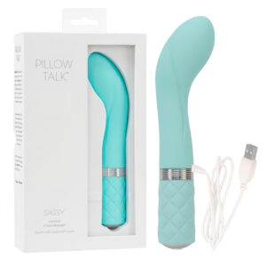 Pillow Talk Sassy - vibrátor na bod G - dobíjecí - tyrkysový