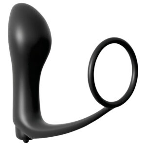 Pipedream - Analfantasy - prstový anální vibrátor s erekčním kroužkem (černý)
