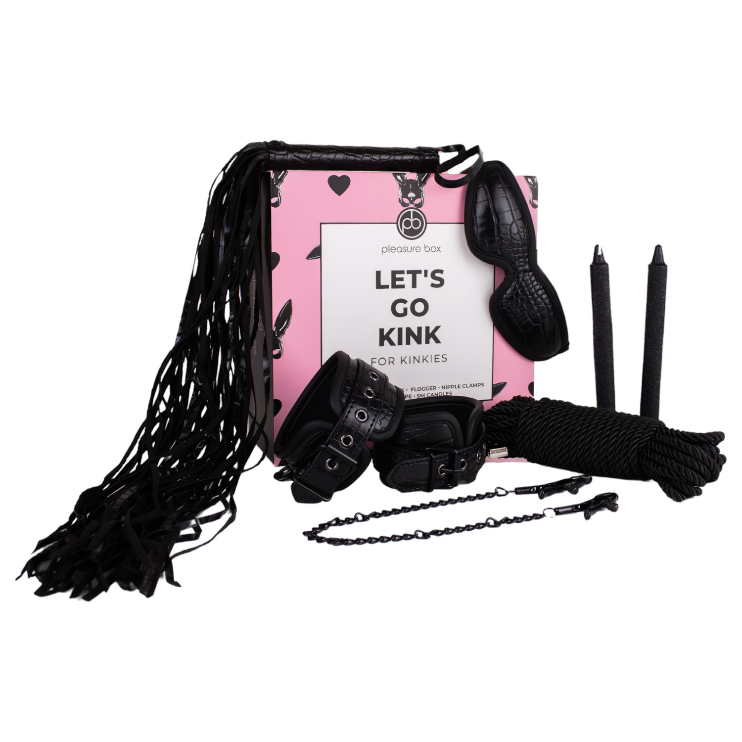 Pleasure Box Let's Go Kink - bondage sada - 6 dílů