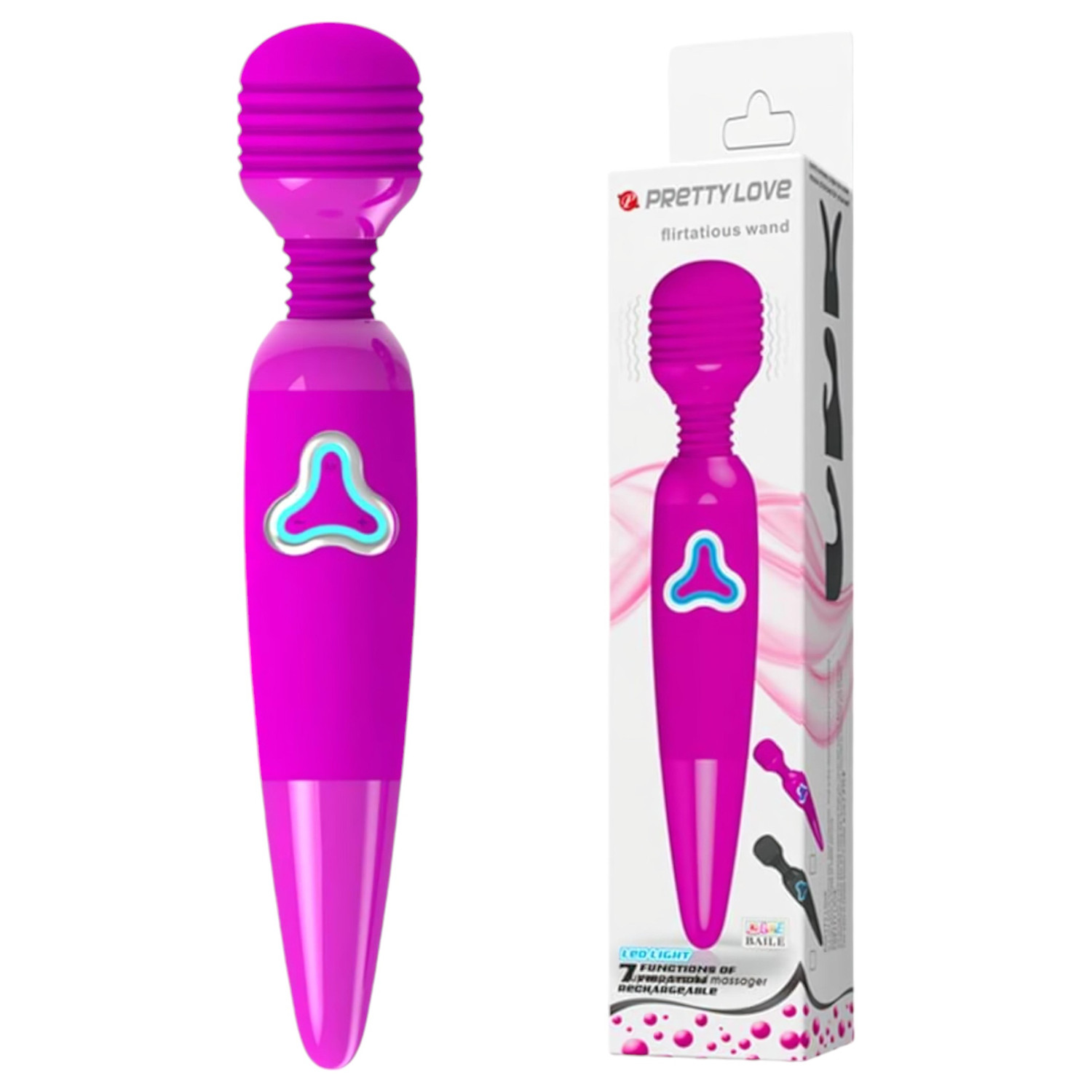 Pretty Love Wand - akumulátorový masážní vibrátor (fialový)
