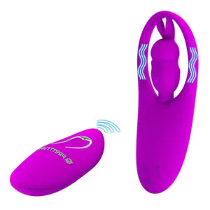 Pretty Love - vibrátor s králičími oušky - stimulátor klitorisu - růžový
