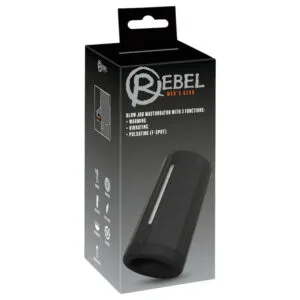 Rebel - masturbátor s 3 funkcemi - dobíjecí - černý