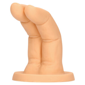 S-Line - dvouprstový dildo (přírodní)