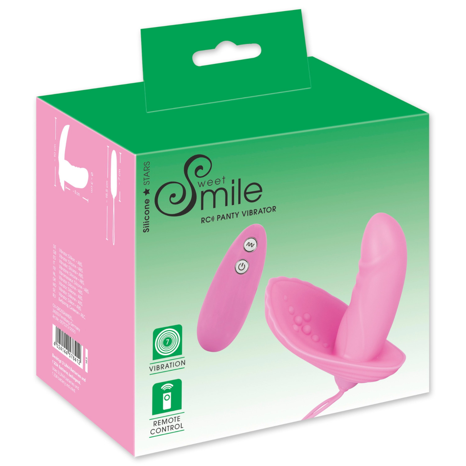 SMILE Shelly - vibrační venušin klenot - dálkové ovládání - růžová