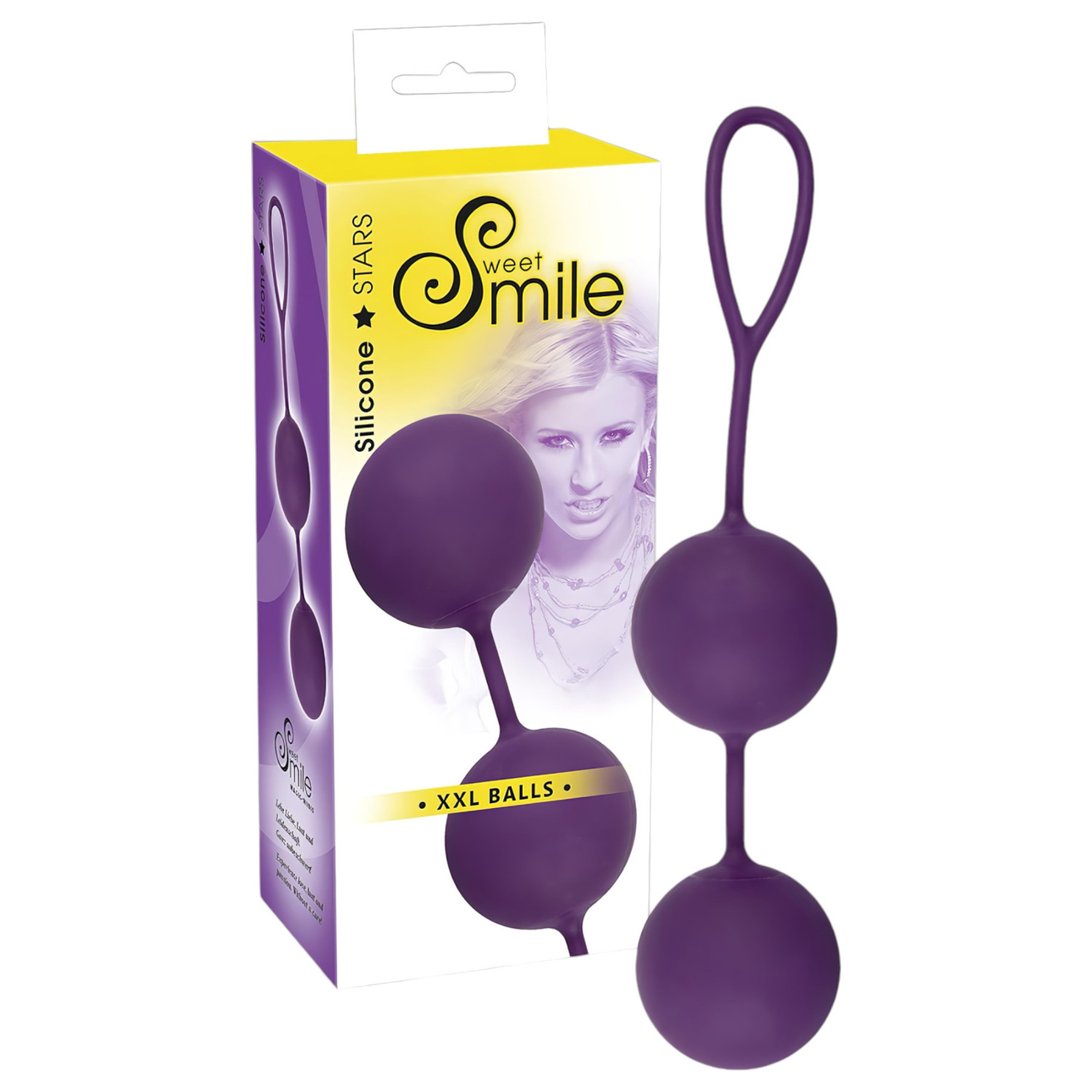 SMILE - venušiny kuličky XXL - velké - fialová