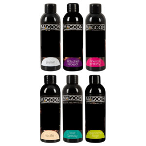 Sada masážních olejů Magoon (6 ks × 100 ml)