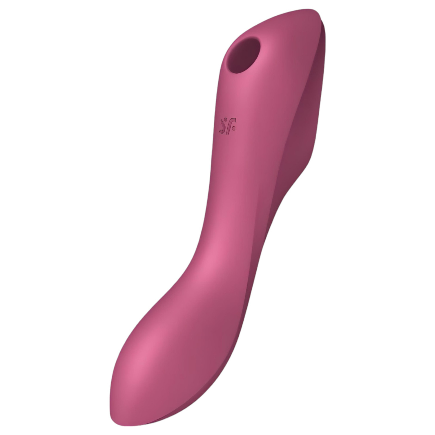 Satisfyer Curvy Trinity 3 - vibrátor s tlakovými vlnami 2v1 - červený