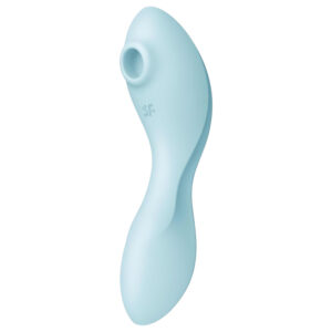 Satisfyer Curvy Trinity 5+ - vibrátor 2v1 ovládaný aplikací (modrý)